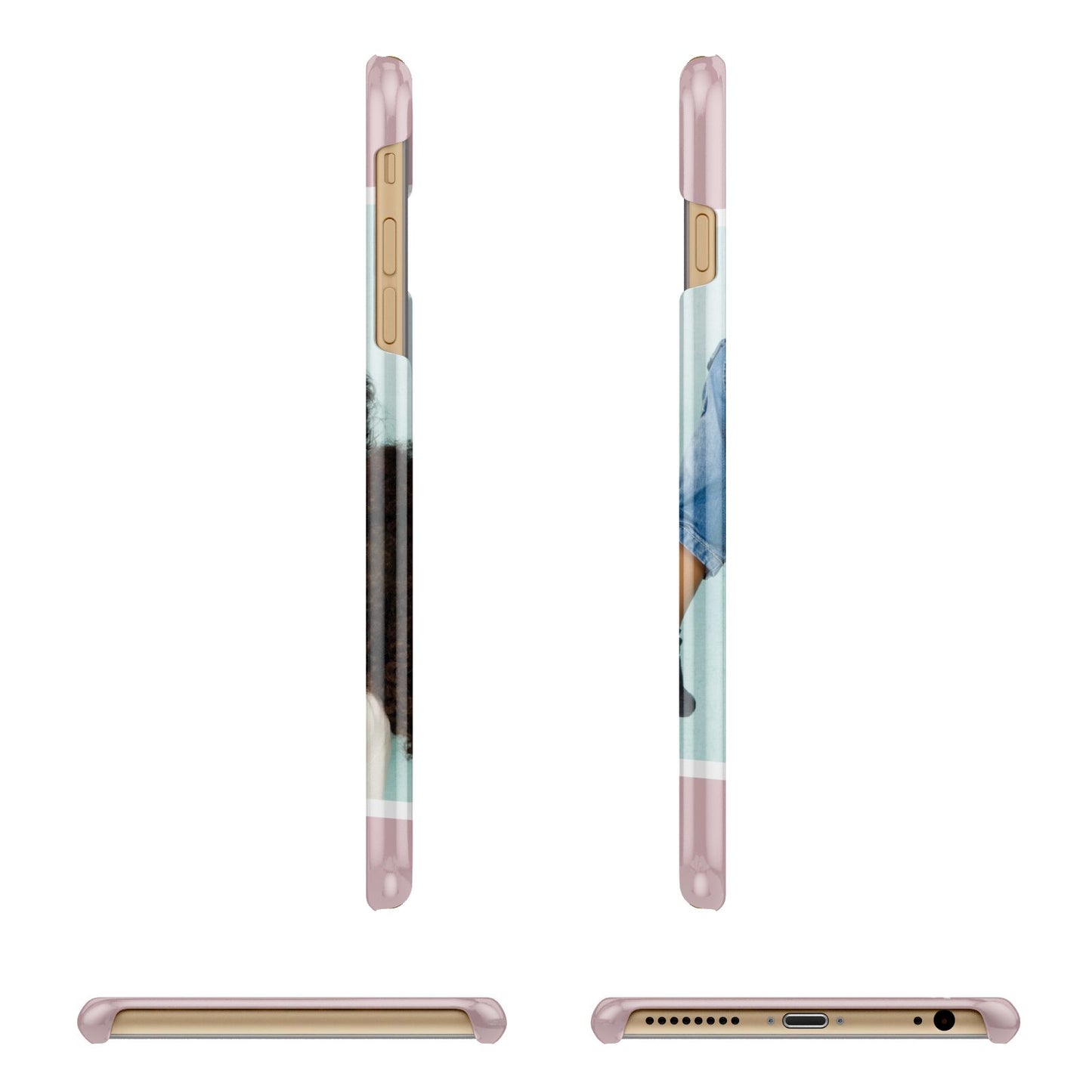 Personalised Photo Mummy and Child Apple iPhone 6 Plus 3D Wrap Snap Case Angled Images