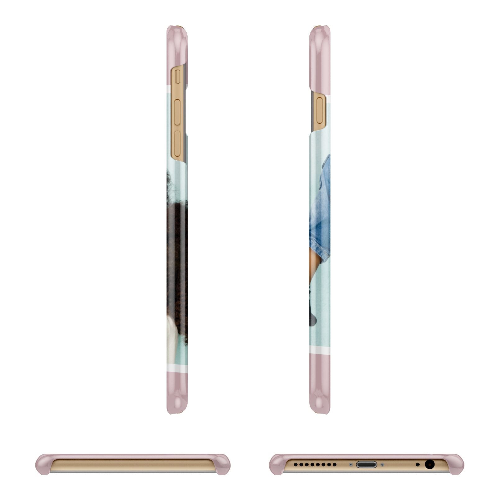 Personalised Photo Mummy and Child Apple iPhone 6 Plus 3D Wrap Snap Case Angled Images