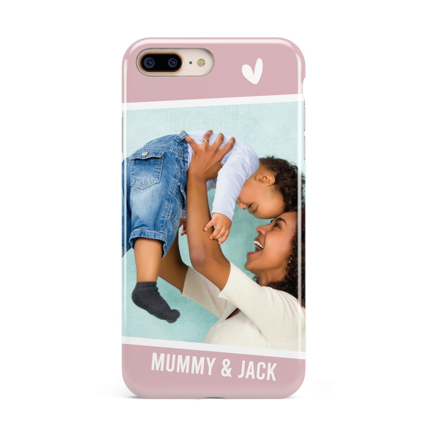Personalised Photo Mummy and Child Apple iPhone 7 8 Plus 3D Tough Case