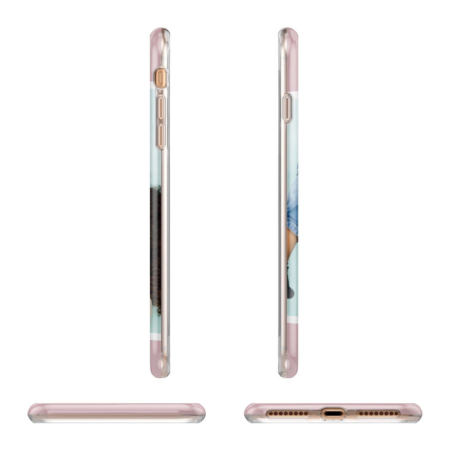 Personalised Photo Mummy and Child Apple iPhone 7 8 Plus 3D Wrap Tough Case Alternative Image Angles