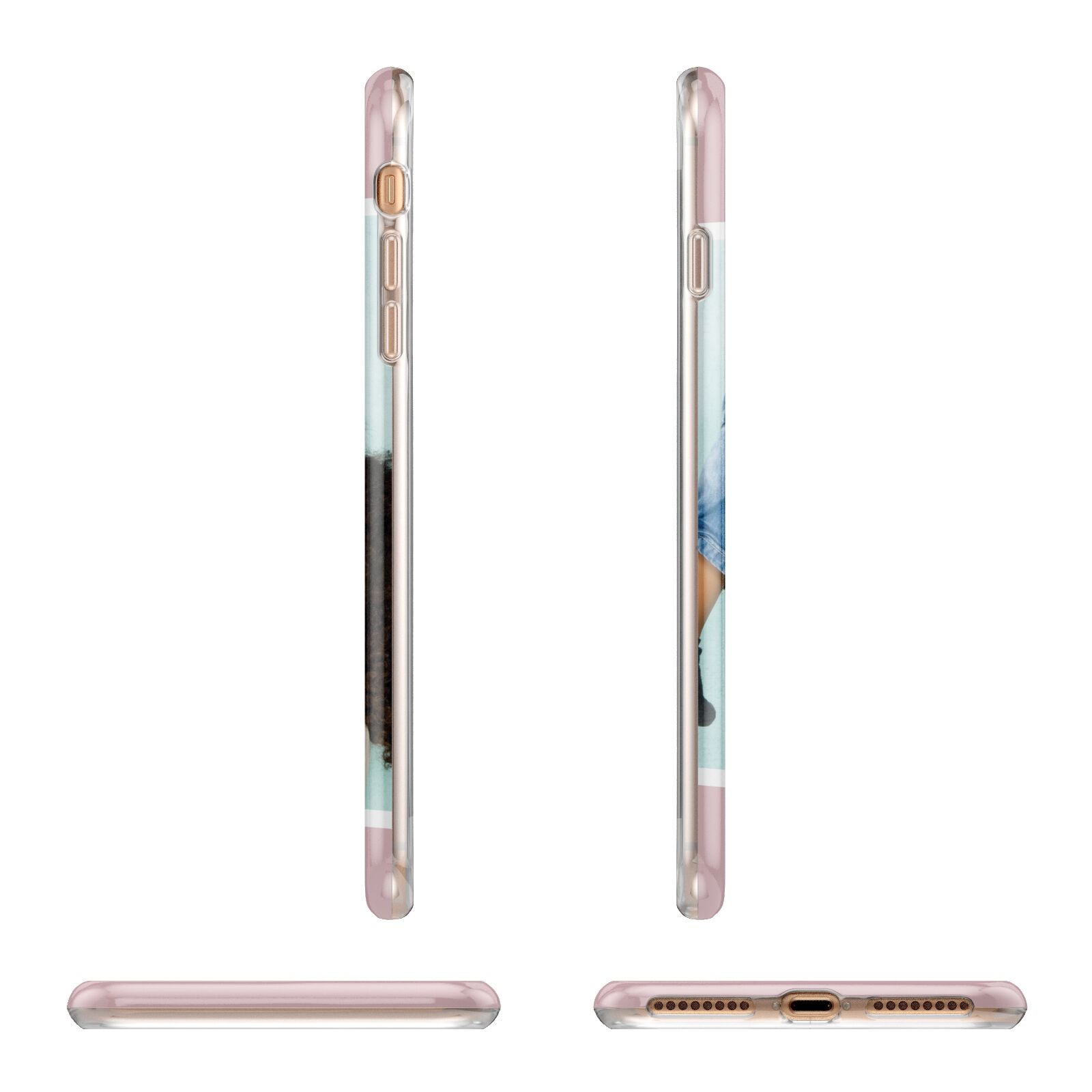 Personalised Photo Mummy and Child Apple iPhone 7 8 Plus 3D Wrap Tough Case Alternative Image Angles