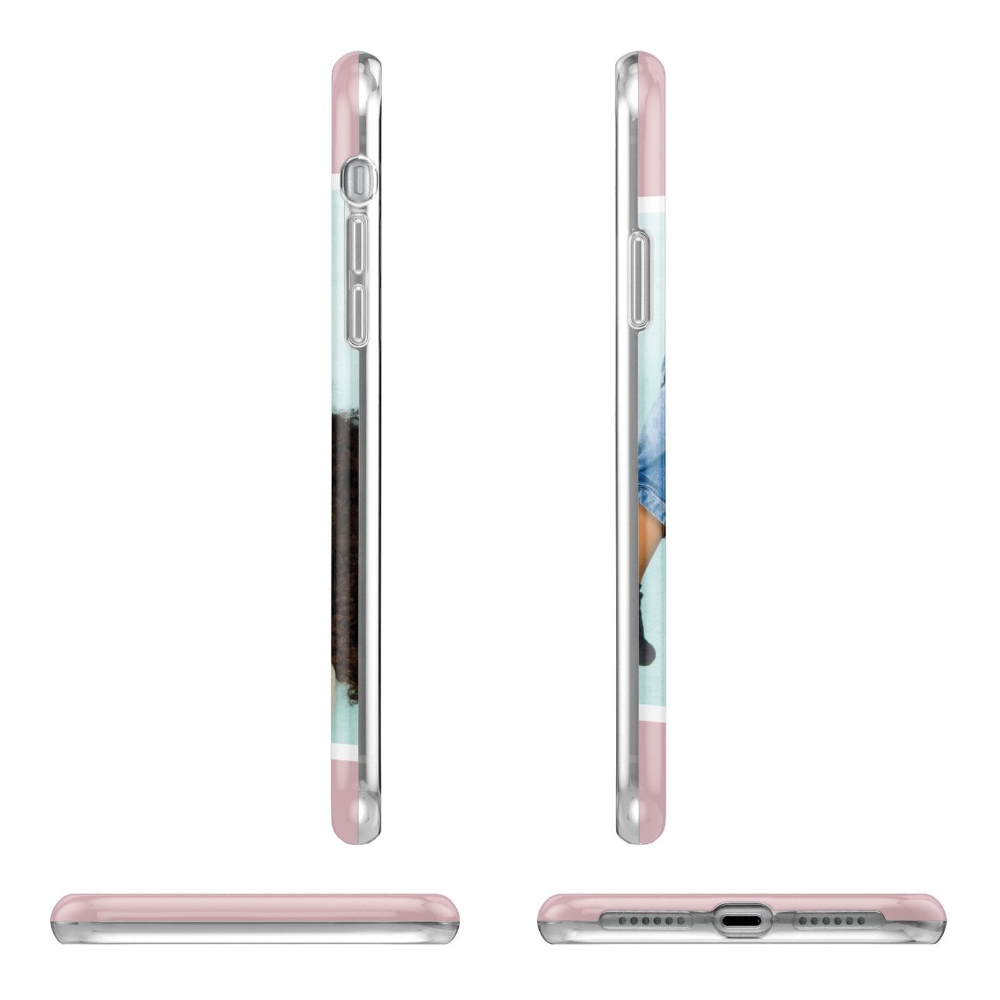 Personalised Photo Mummy and Child Apple iPhone XR in White with 3D Wrap Tough Case Alternative Image Angles