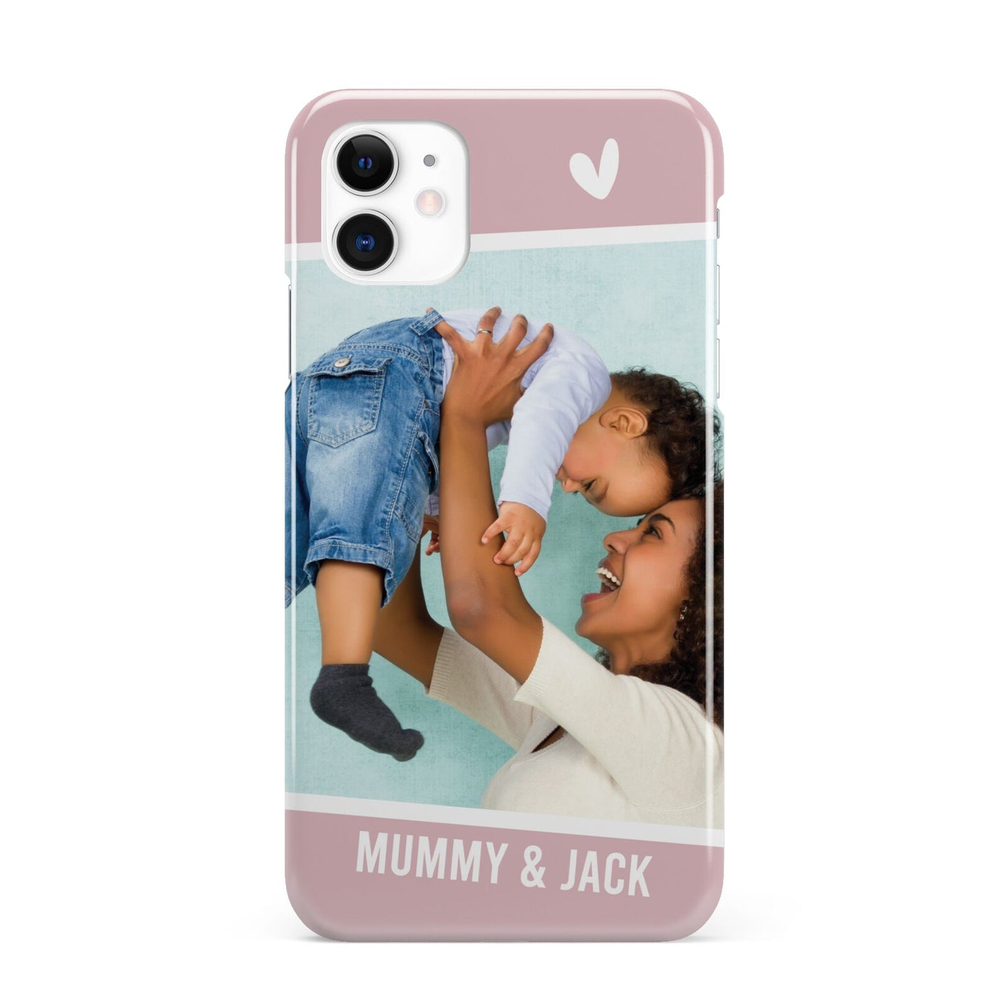 Personalised Photo Mummy and Child iPhone 11 3D Snap Case