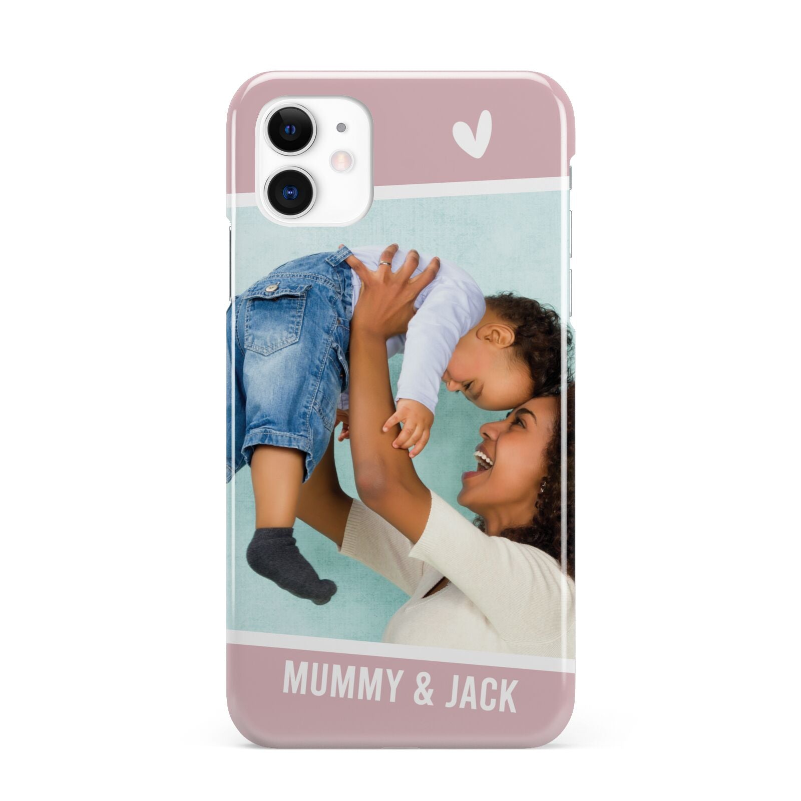 Personalised Photo Mummy and Child iPhone 11 3D Snap Case