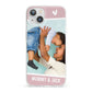 Personalised Photo Mummy and Child iPhone 13 Clear Bumper Case