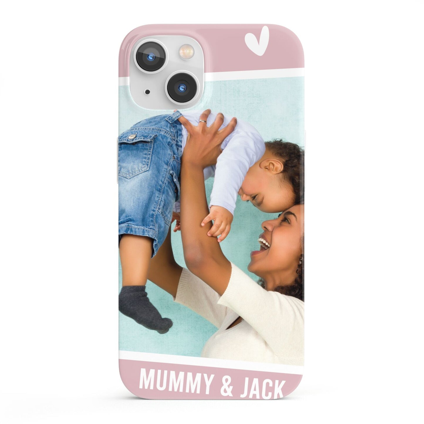 Personalised Photo Mummy and Child iPhone 13 Full Wrap 3D Snap Case