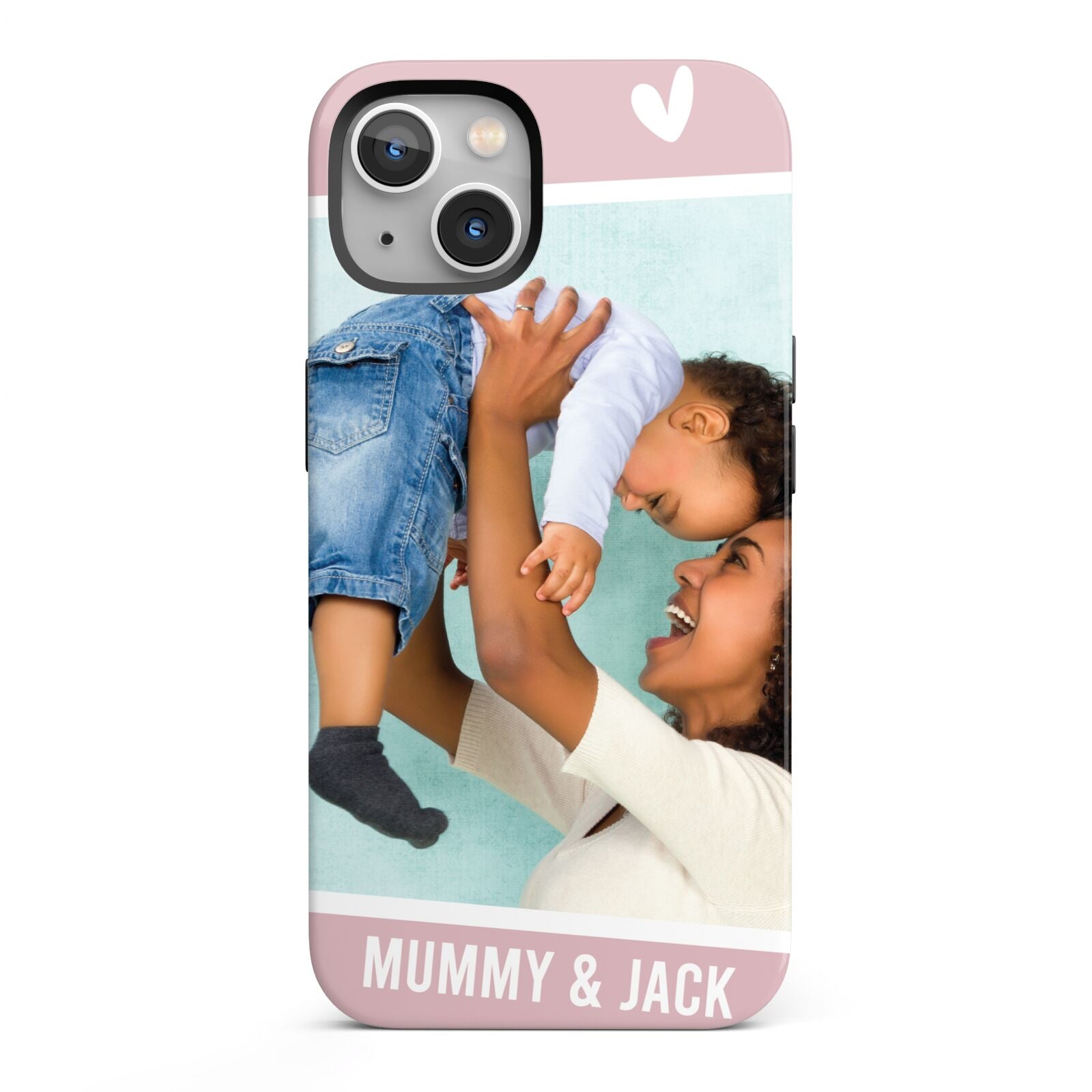 Personalised Photo Mummy and Child iPhone 13 Full Wrap 3D Tough Case