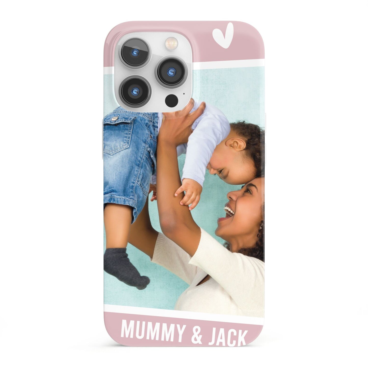 Personalised Photo Mummy and Child iPhone 13 Pro Full Wrap 3D Snap Case
