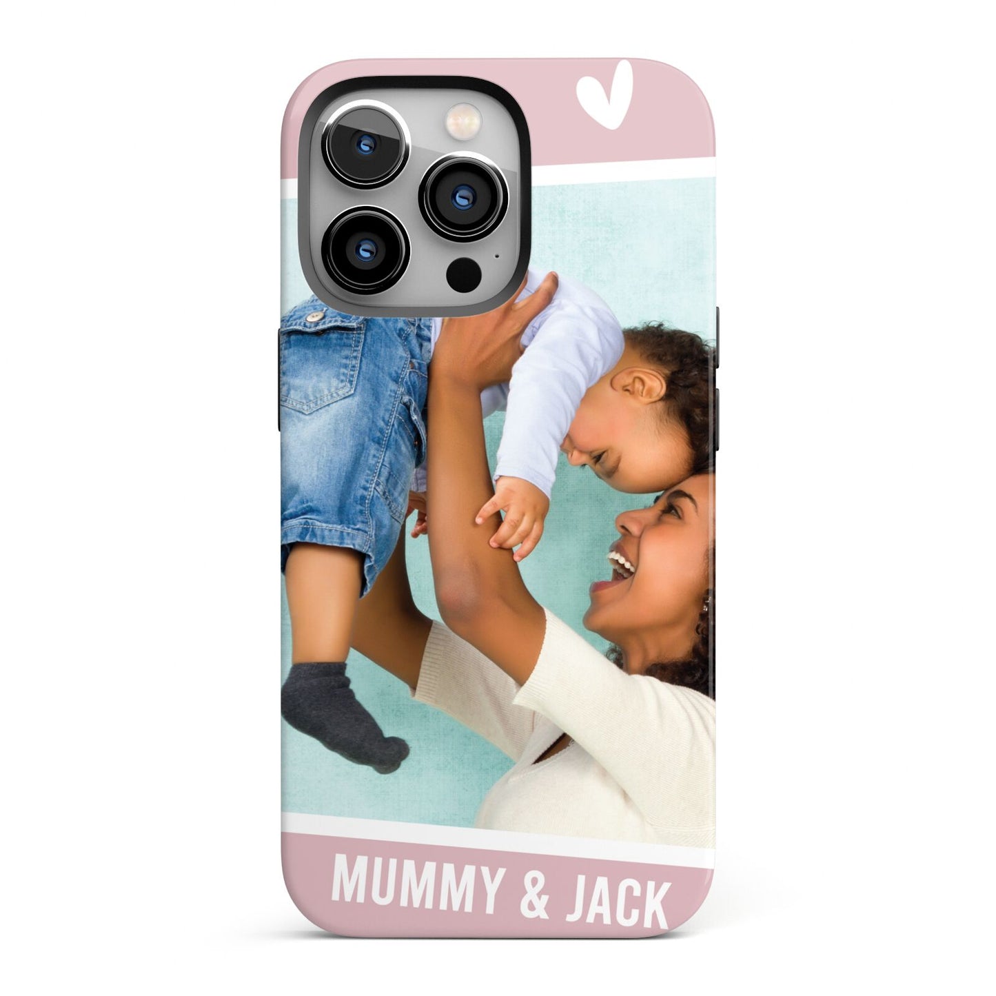 Personalised Photo Mummy and Child iPhone 13 Pro Full Wrap 3D Tough Case