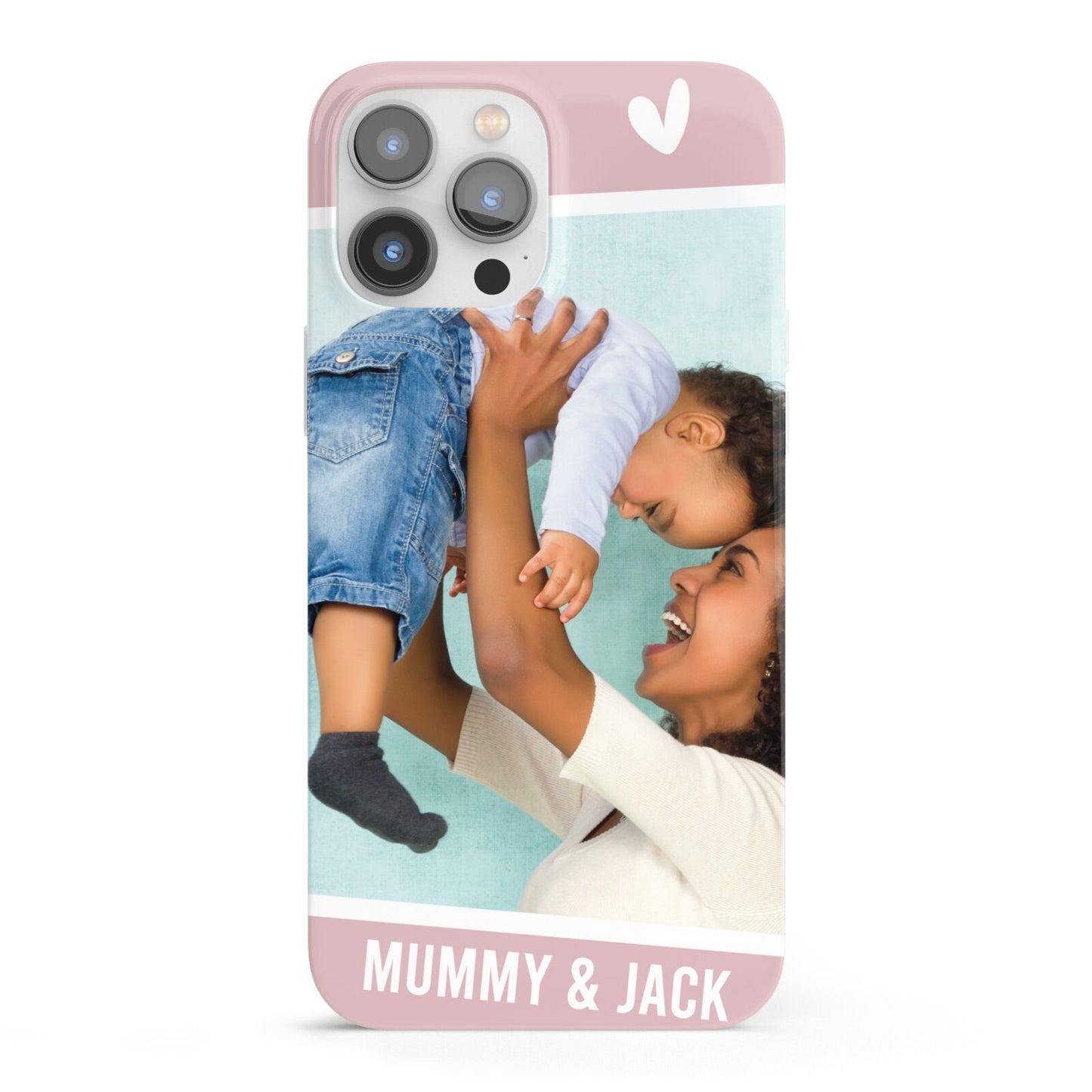 Personalised Photo Mummy and Child iPhone 13 Pro Max Full Wrap 3D Snap Case