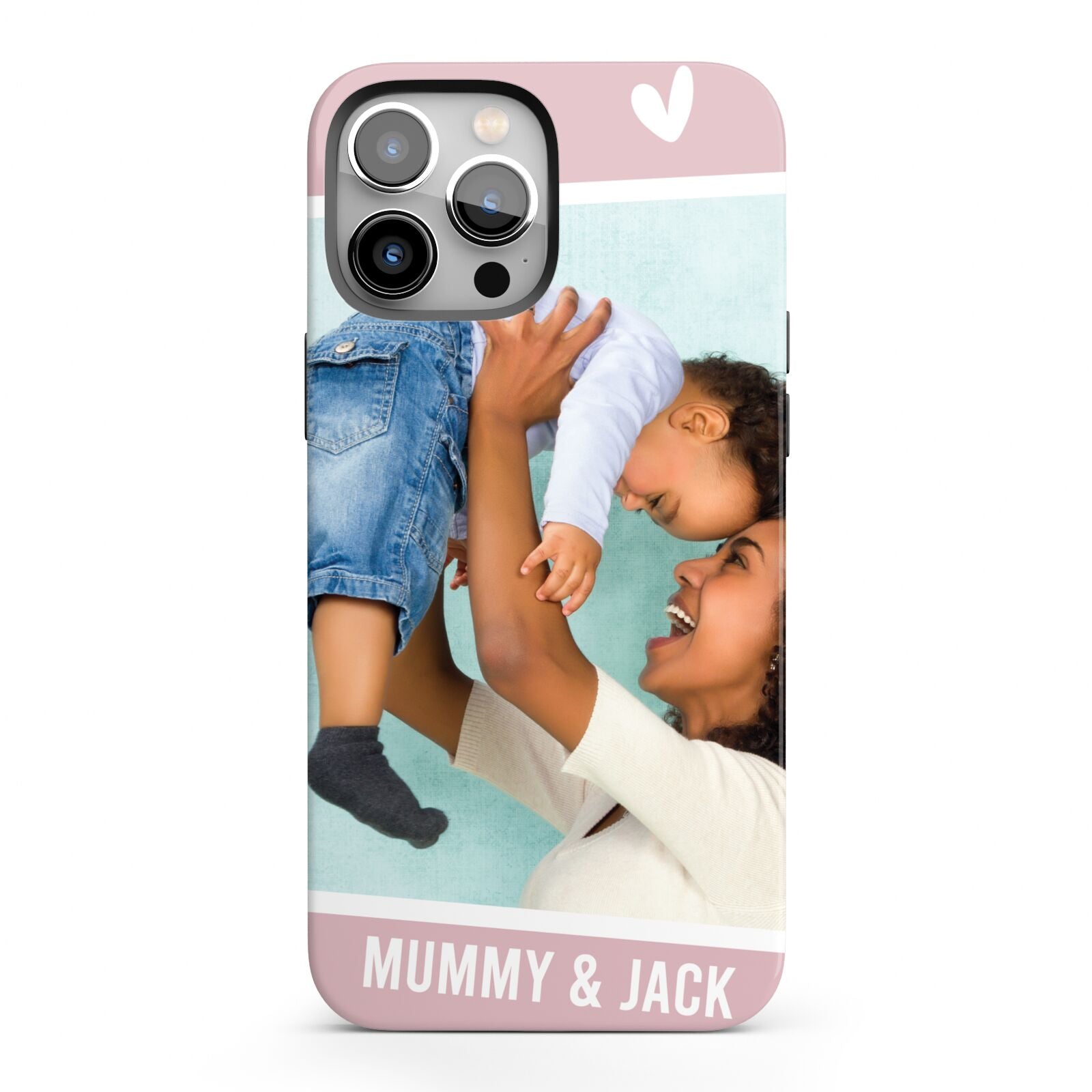 Personalised Photo Mummy and Child iPhone 13 Pro Max Full Wrap 3D Tough Case