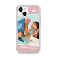 Personalised Photo Mummy and Child iPhone 14 Clear Tough Case Starlight