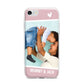 Personalised Photo Mummy and Child iPhone 7 Bumper Case on Silver iPhone