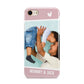 Personalised Photo Mummy and Child iPhone 8 3D Tough Case on Gold Phone
