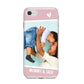 Personalised Photo Mummy and Child iPhone 8 Bumper Case on Silver iPhone
