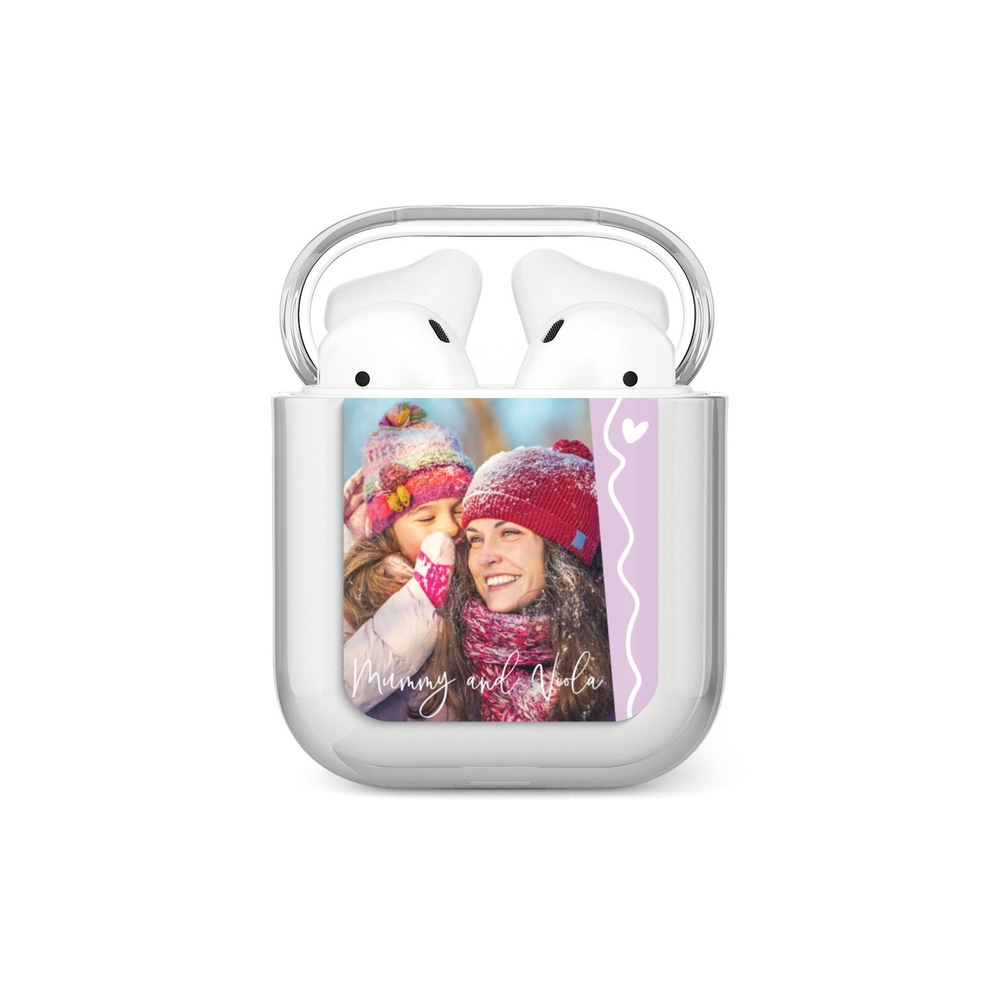 Personalised Photo Mummy and Name AirPods Case