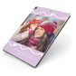 Personalised Photo Mummy and Name Apple iPad Case on Grey iPad Side View