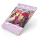 Personalised Photo Mummy and Name Apple iPad Case on Rose Gold iPad Side View