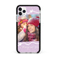 Personalised Photo Mummy and Name Apple iPhone 11 Pro Max in Silver with Black Impact Case