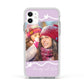 Personalised Photo Mummy and Name Apple iPhone 11 in White with White Impact Case