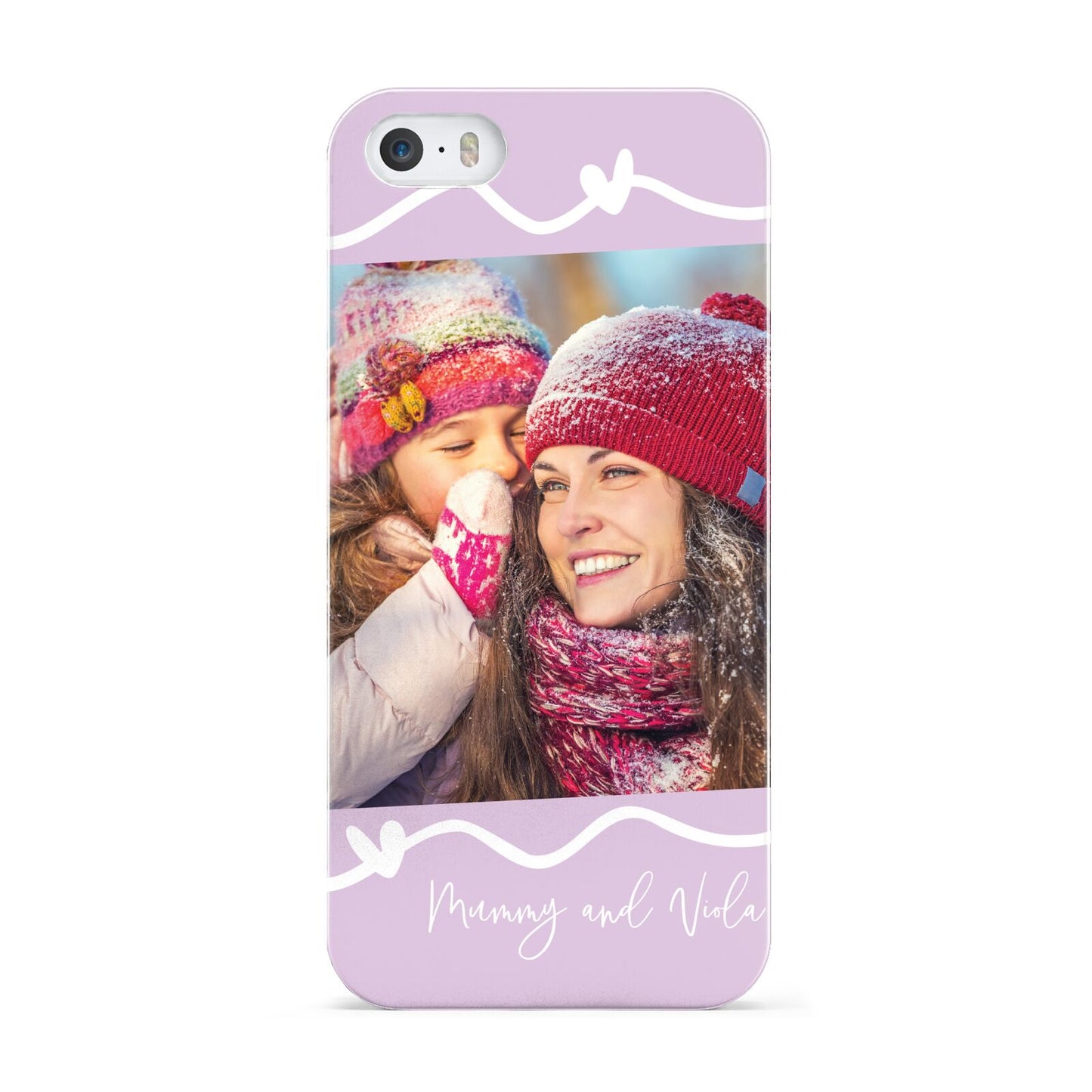 Personalised Photo Mummy and Name Apple iPhone 5 Case