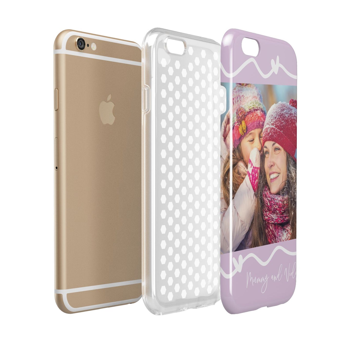 Personalised Photo Mummy and Name Apple iPhone 6 3D Tough Case Expanded view
