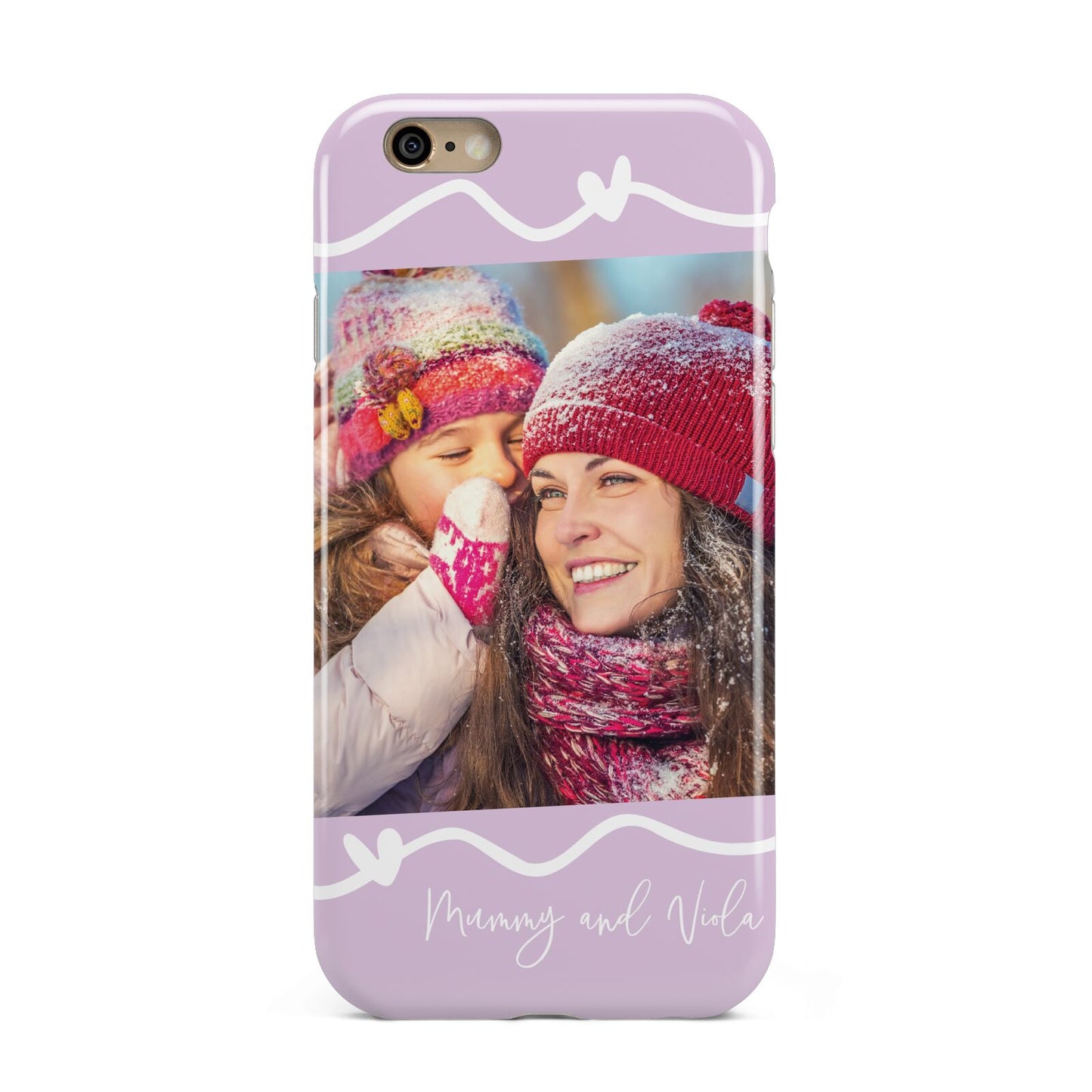 Personalised Photo Mummy and Name Apple iPhone 6 3D Tough Case