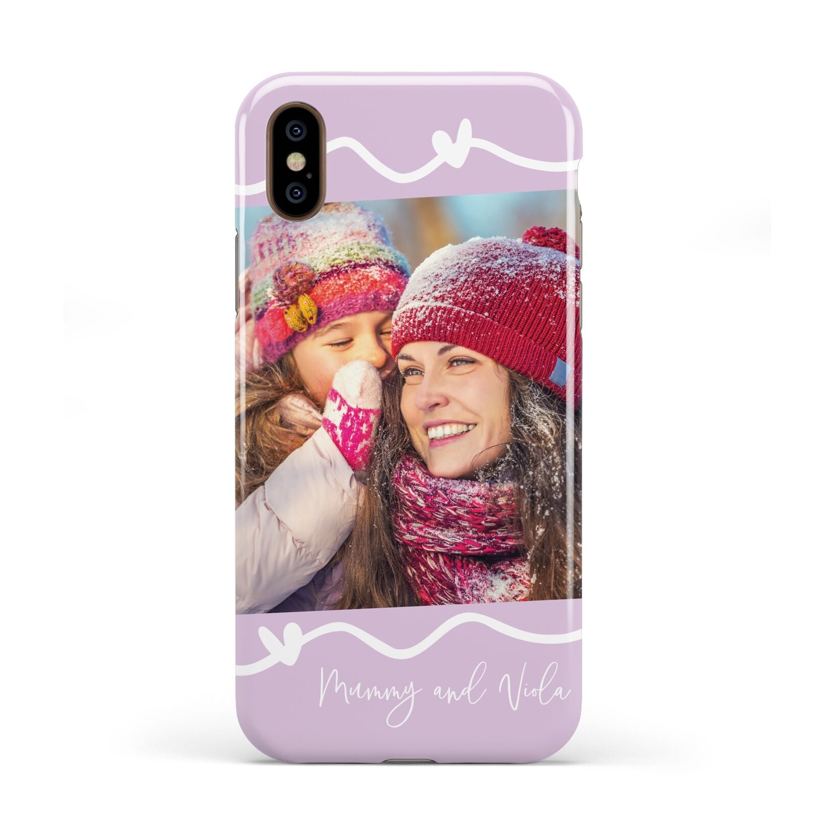 Personalised Photo Mummy and Name Apple iPhone XS 3D Tough