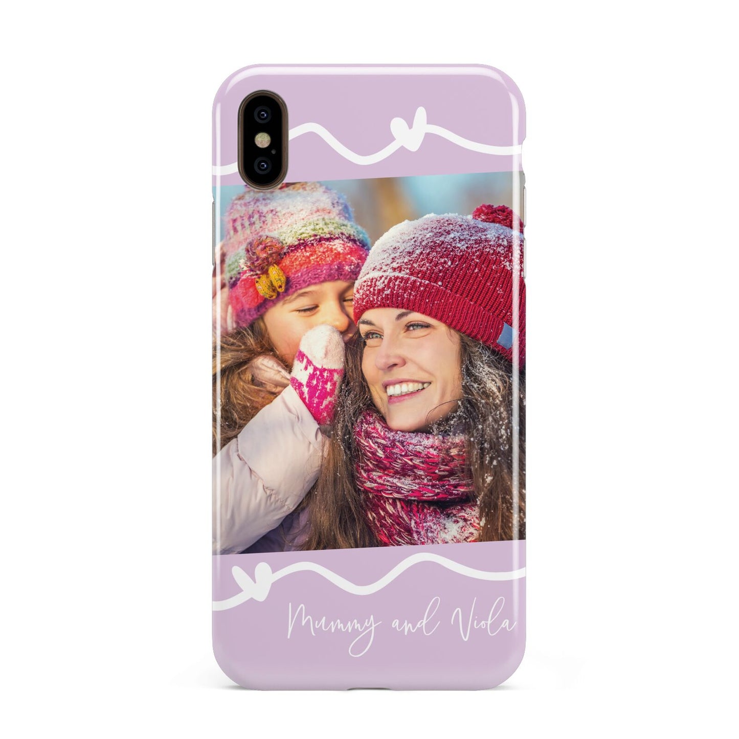 Personalised Photo Mummy and Name Apple iPhone Xs Max 3D Tough Case