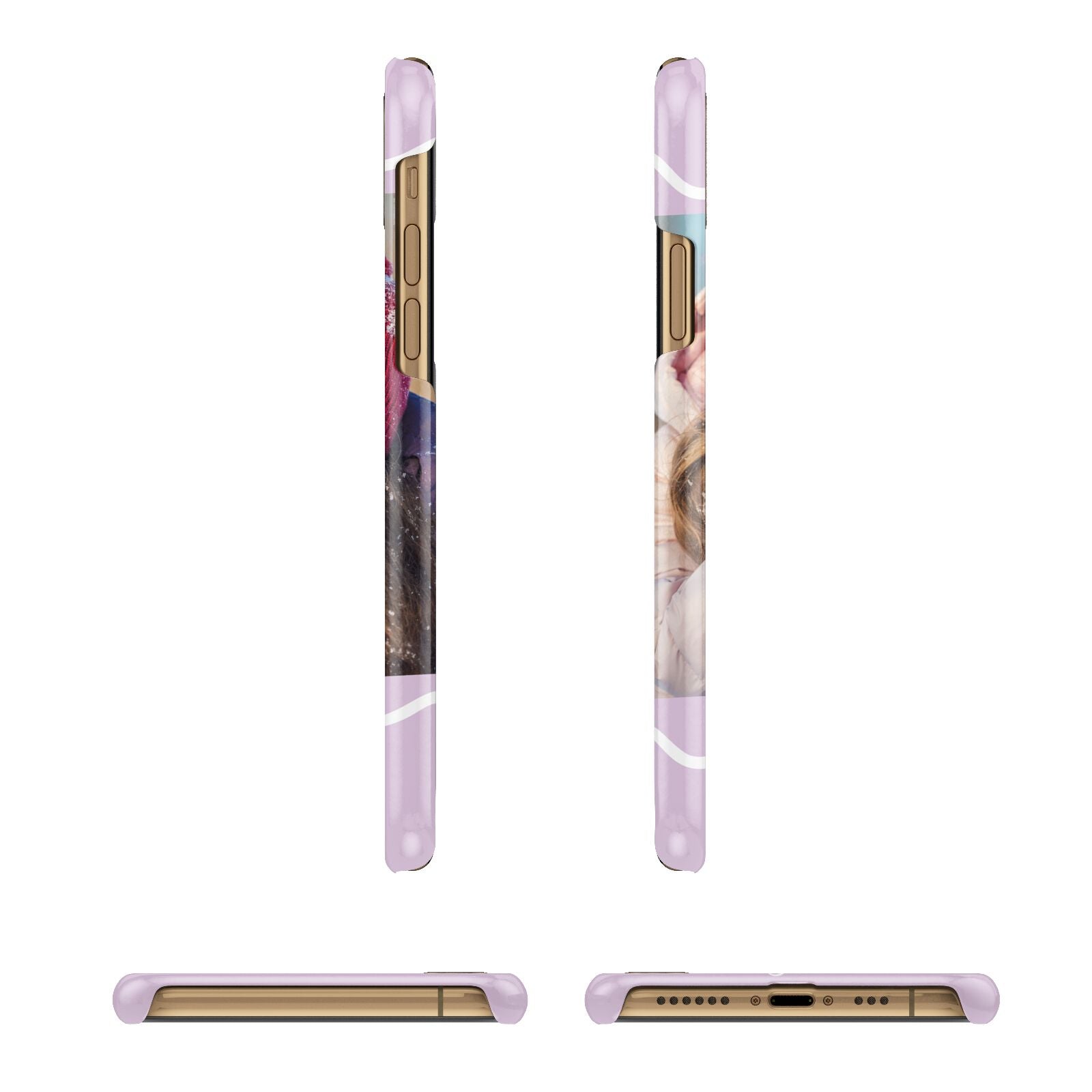 Personalised Photo Mummy and Name iPhone 11 3D Snap Case Angle Images