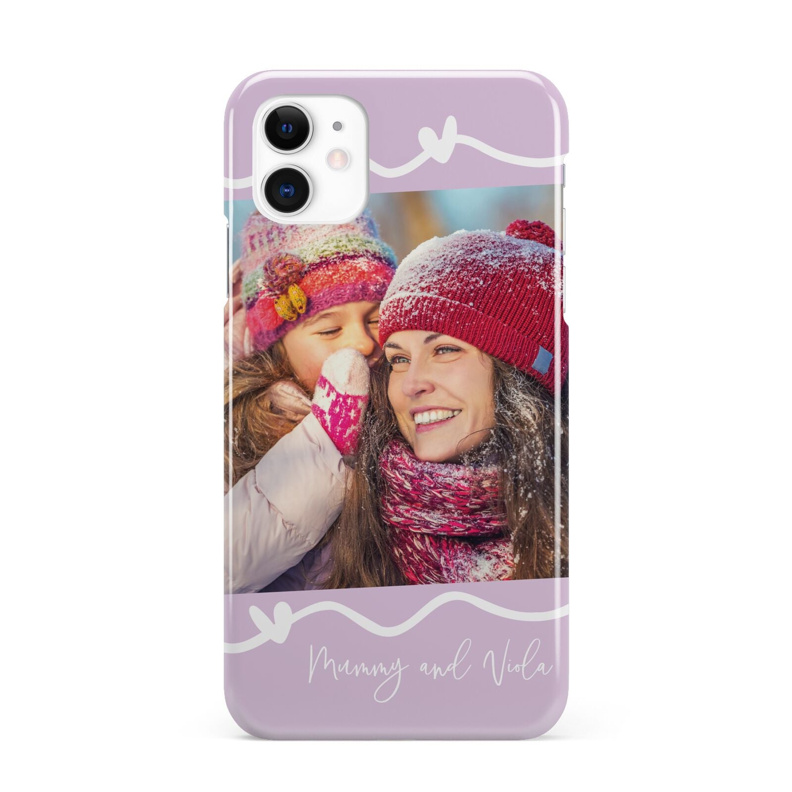 Personalised Photo Mummy and Name iPhone 11 3D Snap Case