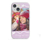 Personalised Photo Mummy and Name iPhone 13 Mini TPU Impact Case with White Edges