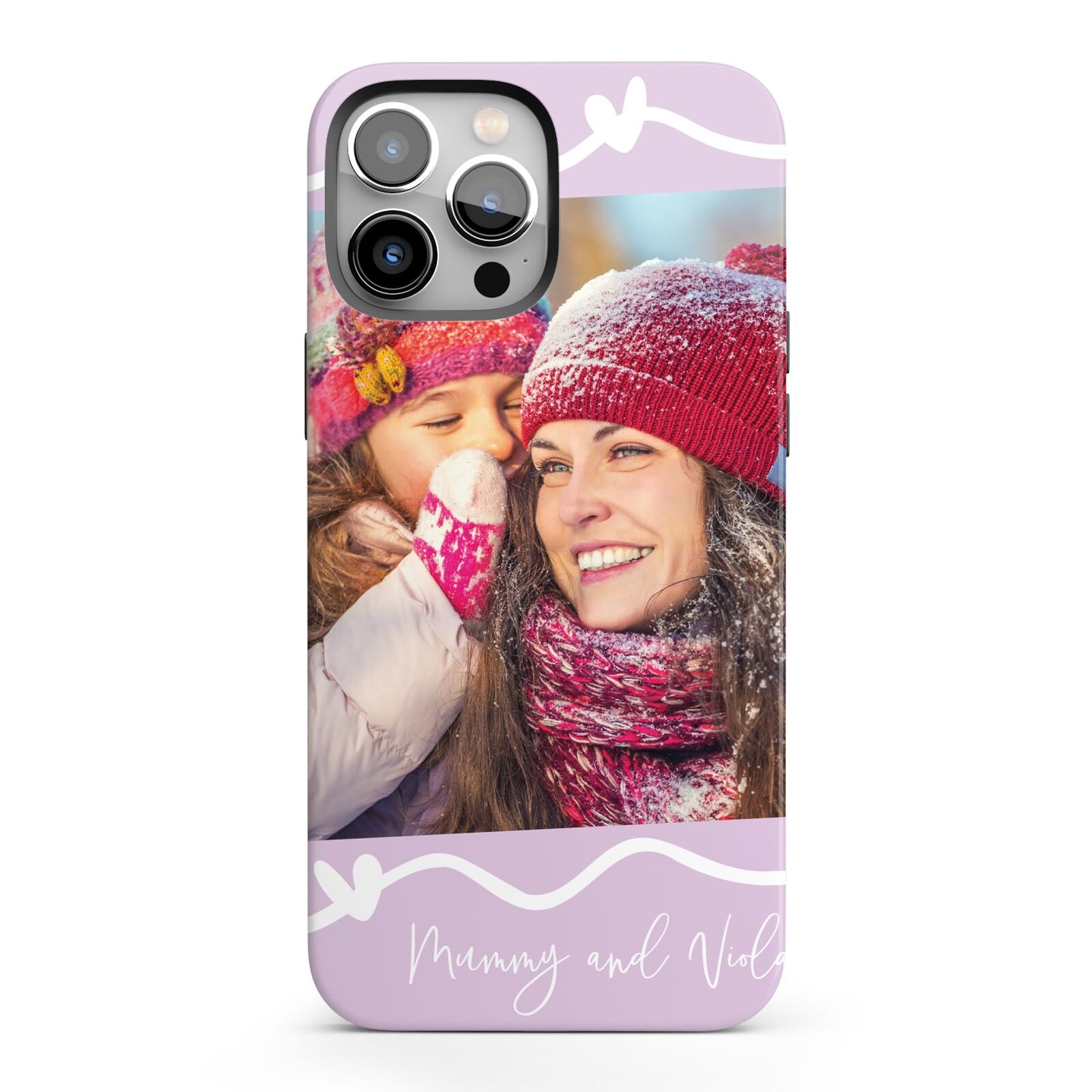 Personalised Photo Mummy and Name iPhone 13 Pro Max Full Wrap 3D Tough Case