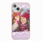 Personalised Photo Mummy and Name iPhone 13 TPU Impact Case with Pink Edges