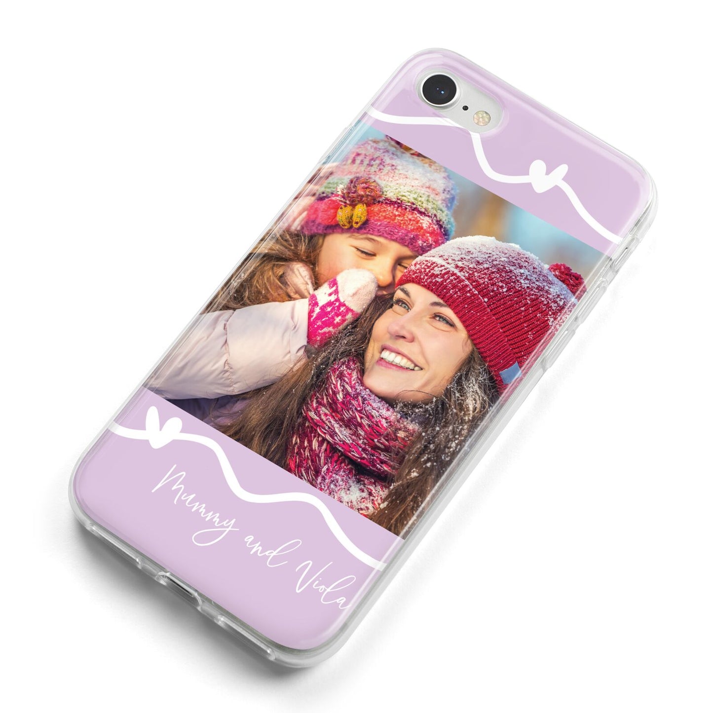 Personalised Photo Mummy and Name iPhone 8 Bumper Case on Silver iPhone Alternative Image