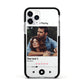 Personalised Photo Music Apple iPhone 11 Pro in Silver with Black Impact Case