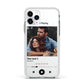 Personalised Photo Music Apple iPhone 11 Pro in Silver with White Impact Case