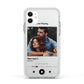 Personalised Photo Music Apple iPhone 11 in White with White Impact Case