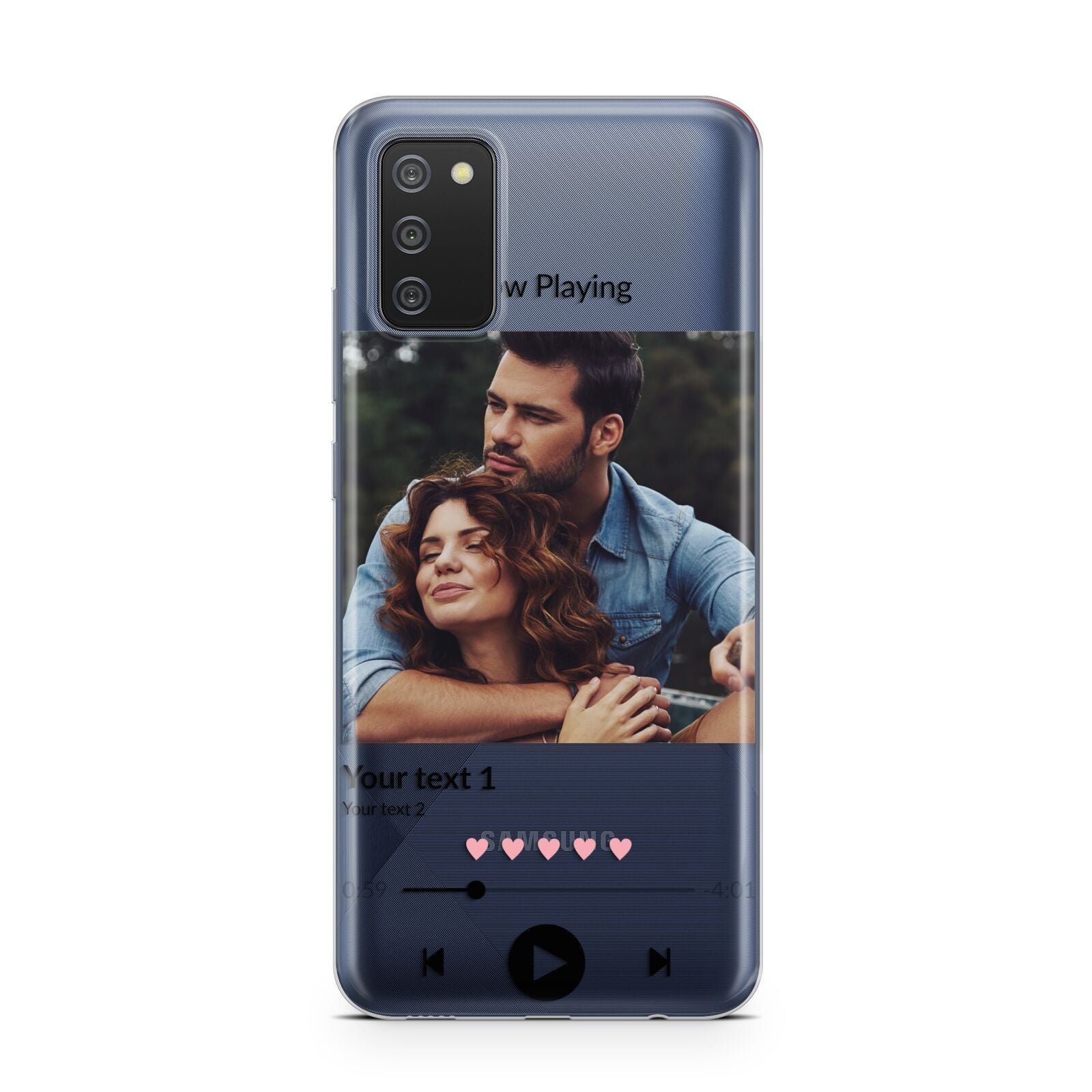Personalised Photo Music Samsung A02s Case