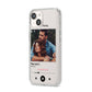 Personalised Photo Music iPhone 14 Clear Tough Case Starlight Angled Image