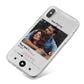 Personalised Photo Music iPhone X Bumper Case on Silver iPhone
