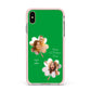 Personalised Photo St Patricks Day Apple iPhone Xs Max Impact Case Pink Edge on Gold Phone