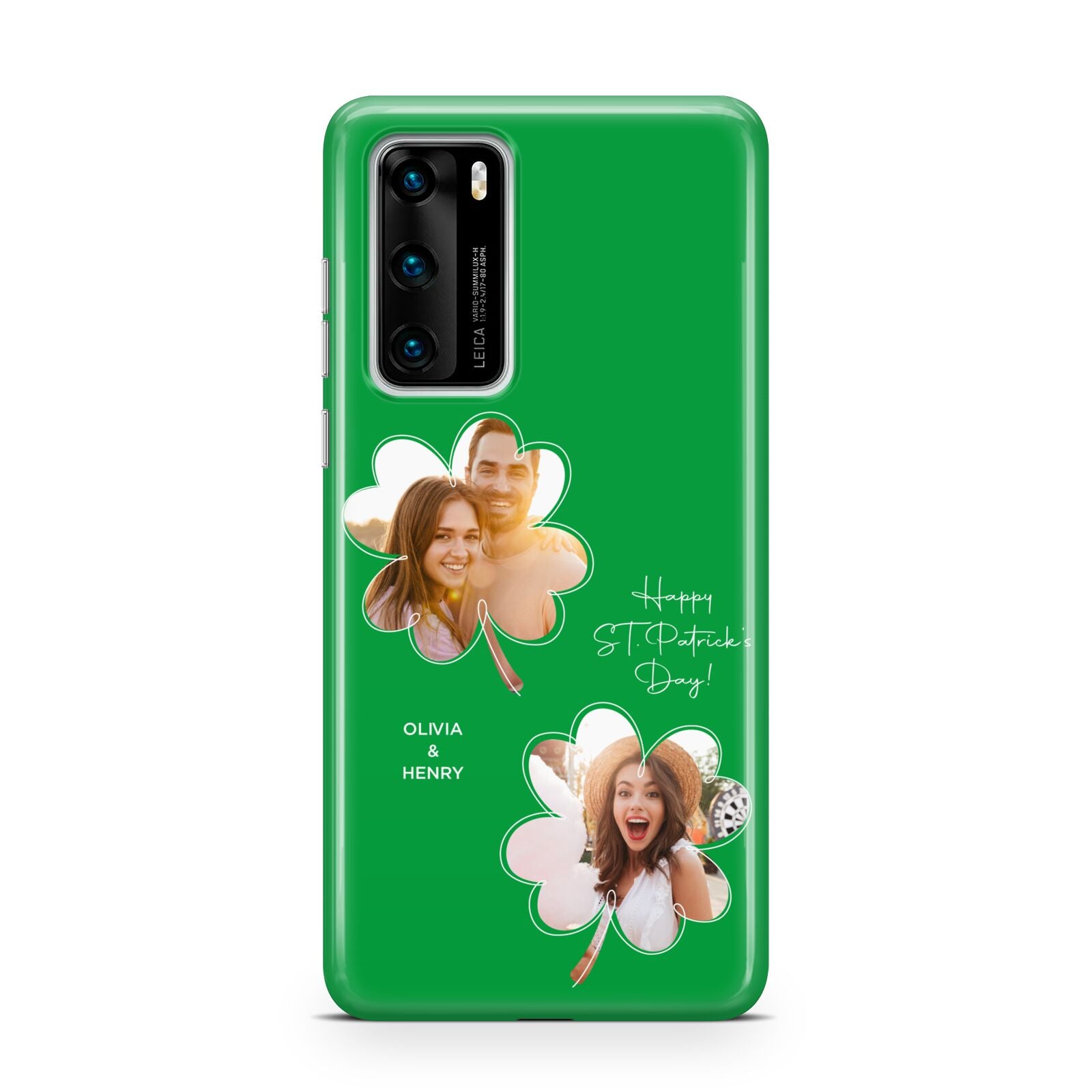 Personalised Photo St Patricks Day Huawei P40 Phone Case