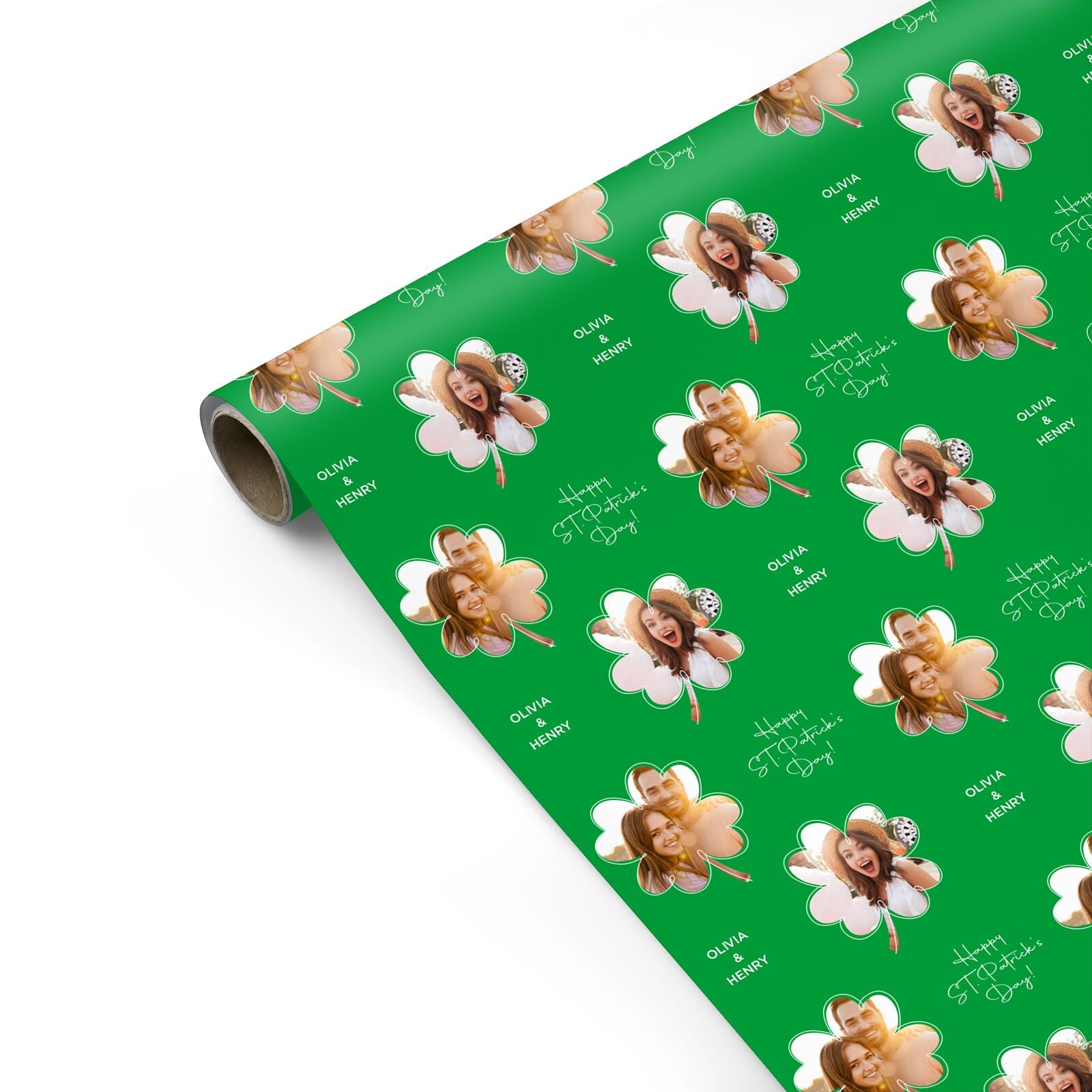 Personalised Photo St Patricks Day Personalised Gift Wrap