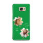 Personalised Photo St Patricks Day Samsung Galaxy A5 2016 Case on gold phone