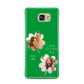Personalised Photo St Patricks Day Samsung Galaxy A7 2016 Case on gold phone