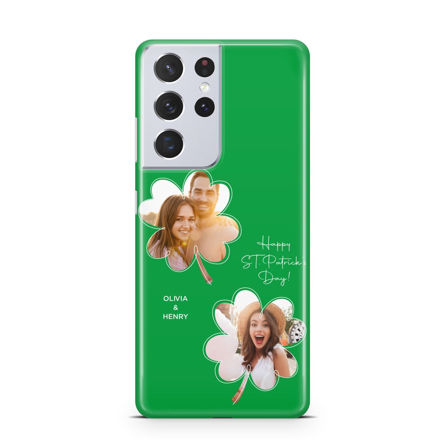 Personalised Photo St Patricks Day Samsung S21 Ultra Case