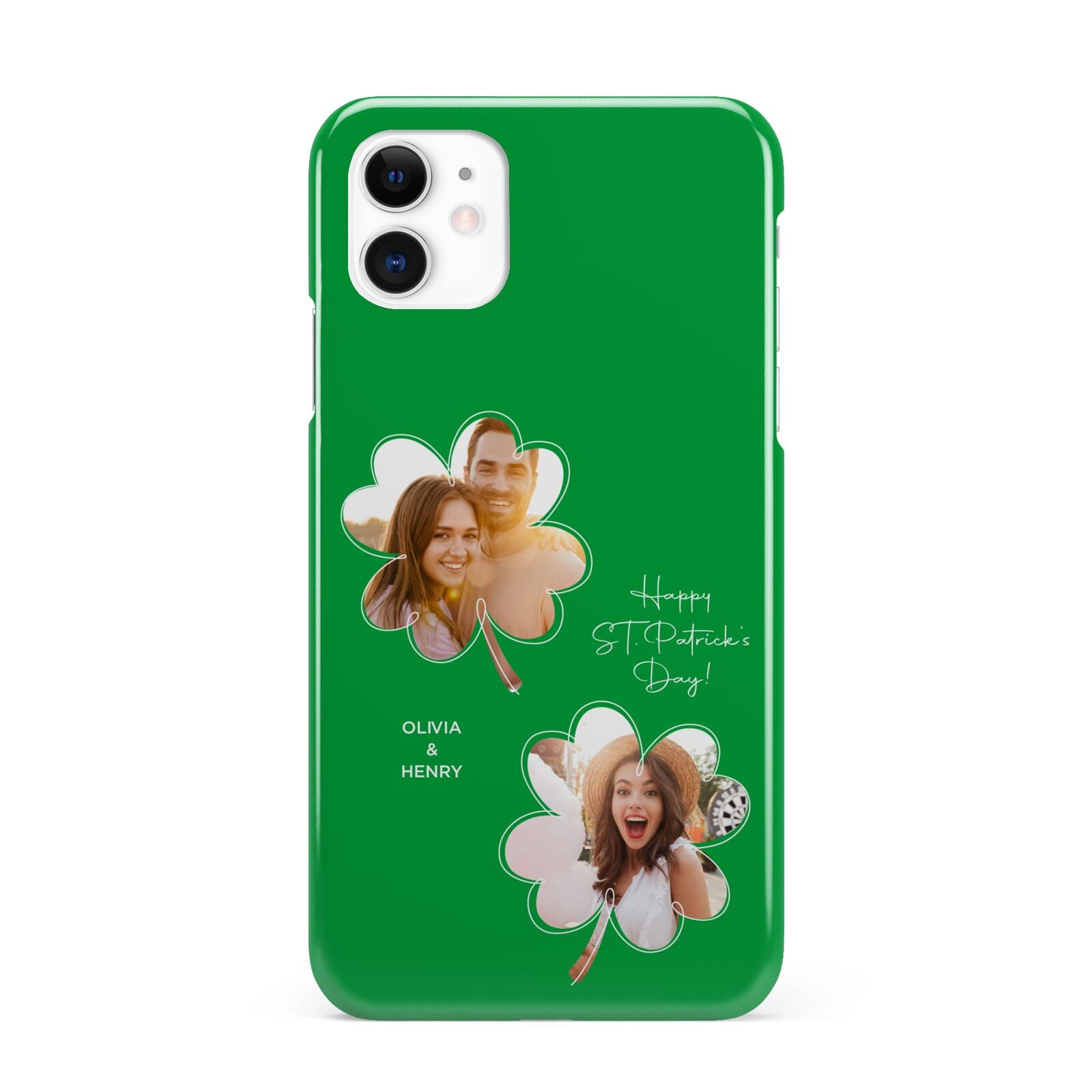 Personalised Photo St Patricks Day iPhone 11 3D Snap Case