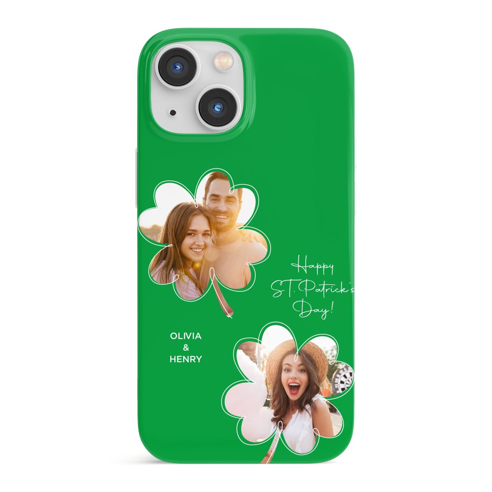 Personalised Photo St Patricks Day iPhone 13 Mini Full Wrap 3D Snap Case
