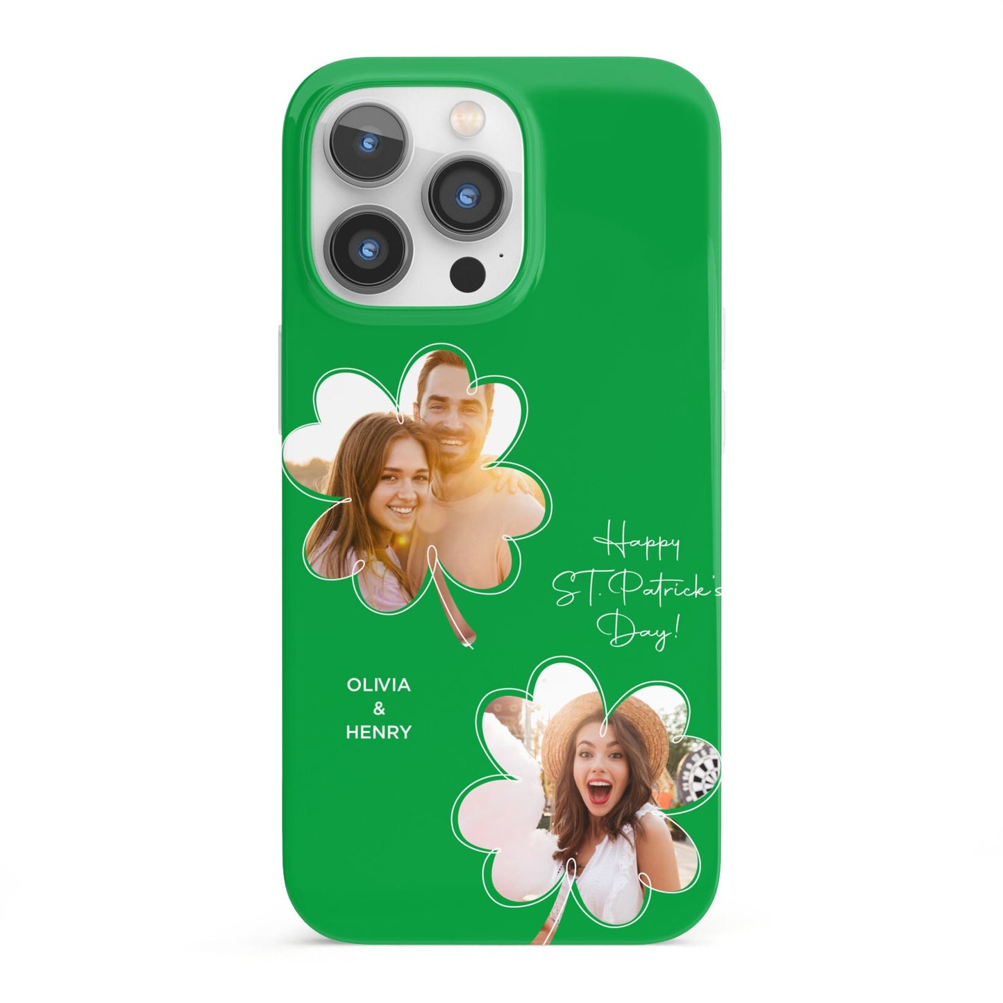 Personalised Photo St Patricks Day iPhone 13 Pro Full Wrap 3D Snap Case